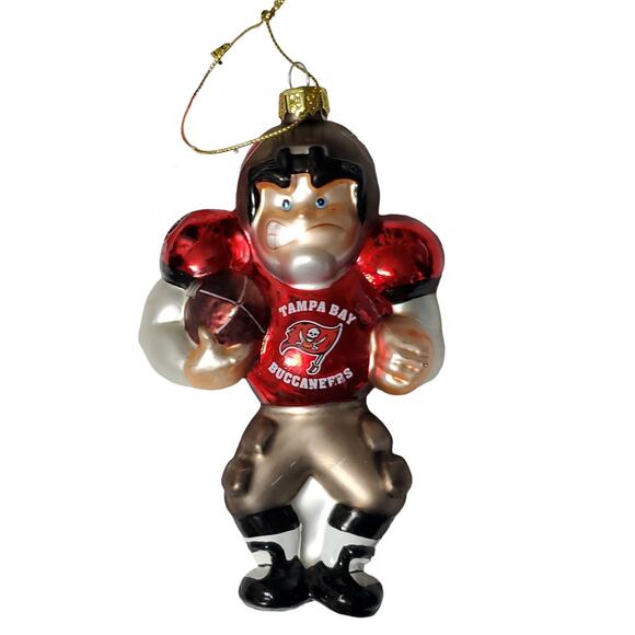 Scottish Christmas NFL Cincinnati Bengals Blown Glass Ornament 4 1/2" - Picture 1 of 6